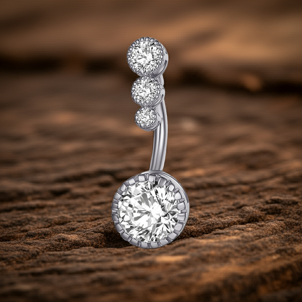 Sexy Simple Belly Button Ring – Minimalist Navel Piercing Jewelry