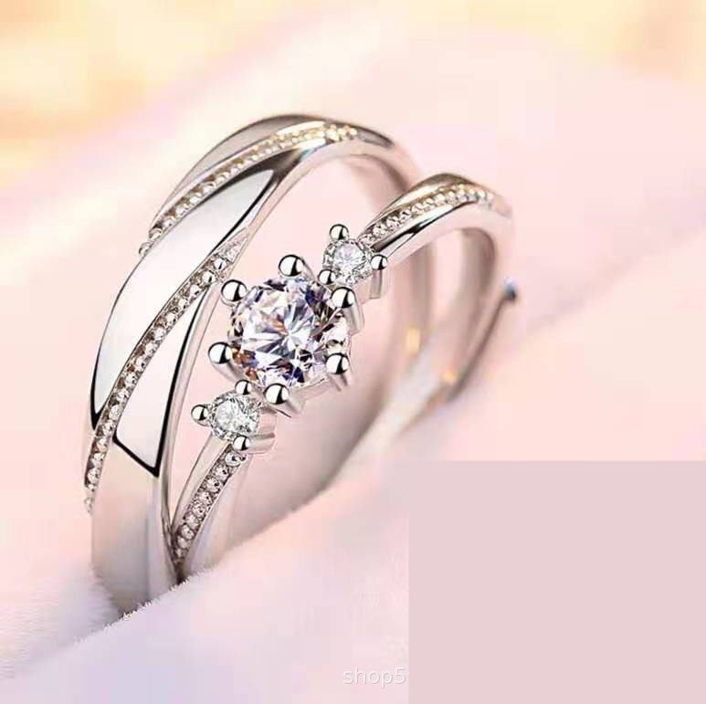 Sterling Silver Couple Rings – Matching Wedding Bands for Her & Him