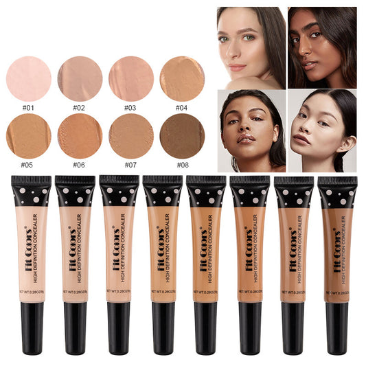 8-Color Liquid Concealer & Foundation – Dark Circle, Spot & Scar Coverage