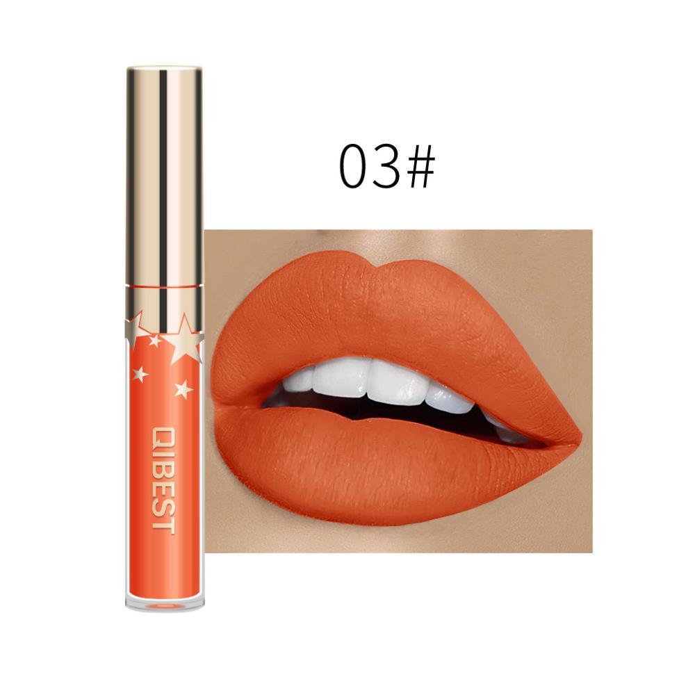 QIBEST Matte Non-Stick Lip Gloss – Long-Lasting & Waterproof