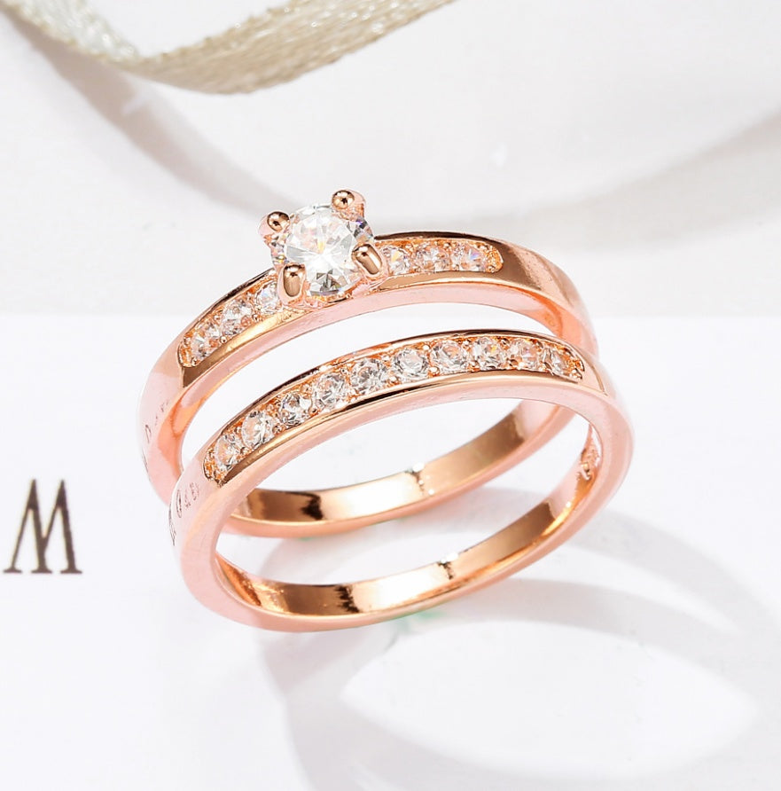 Elegant Rose Gold Diamond Ring – Timeless Luxury Jewelry