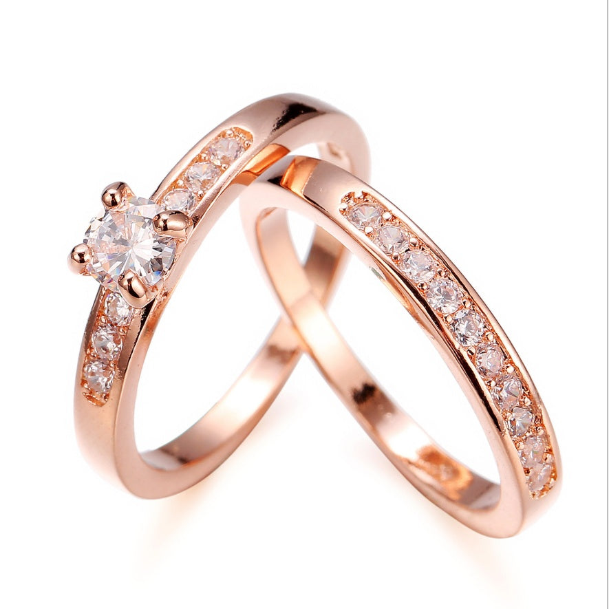 Elegant Rose Gold Diamond Ring – Timeless Luxury Jewelry