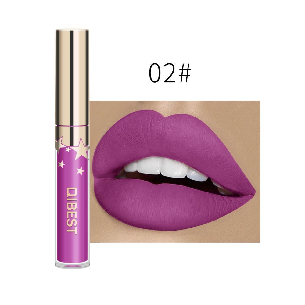QIBEST Matte Non-Stick Lip Gloss – Long-Lasting & Waterproof