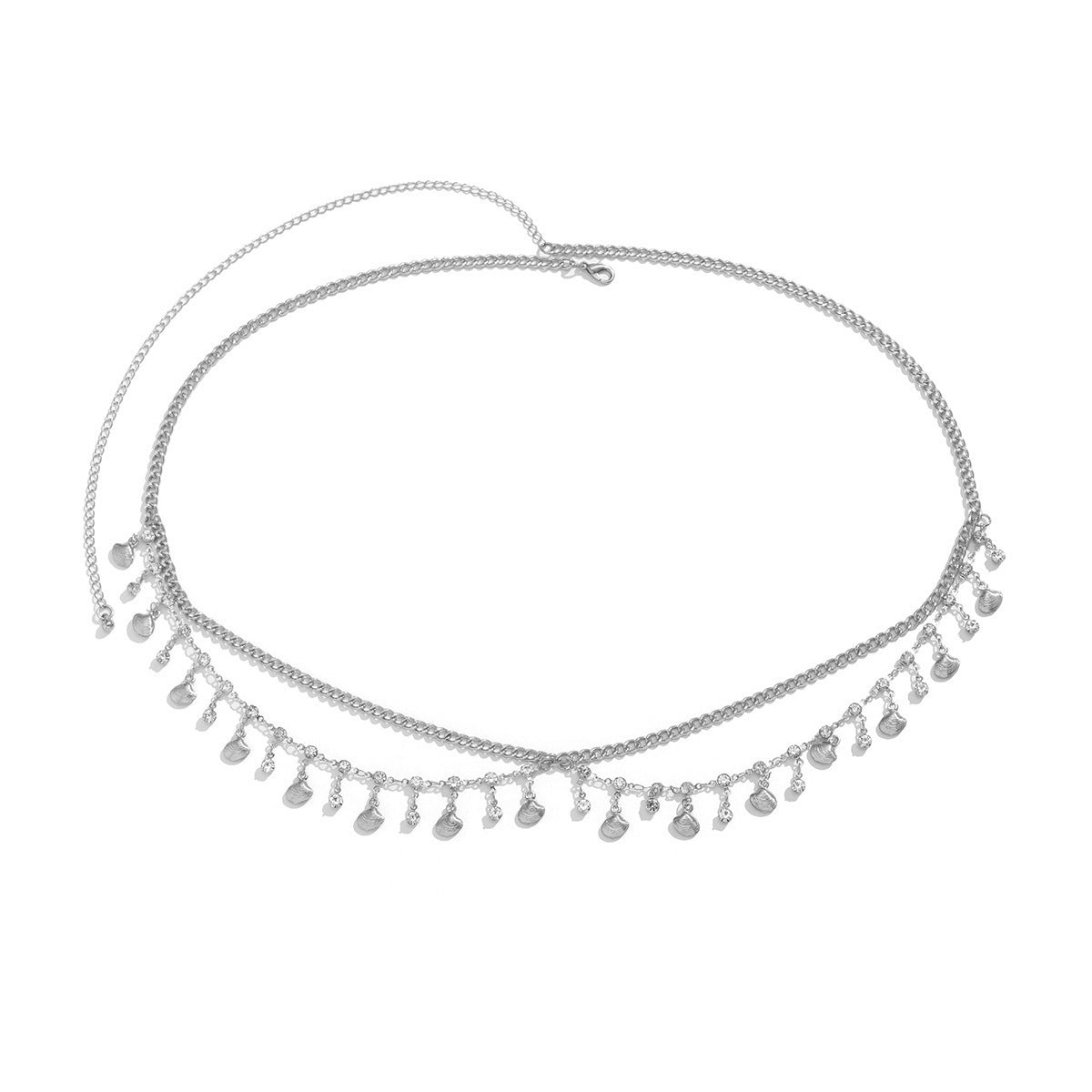 Bikini Rhinestone Multi-Layer Waist Chain with Butterfly & Tassel Body Decorations