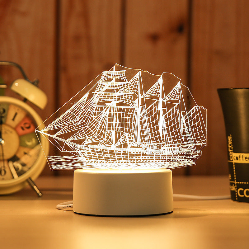 Creative Electronic LED Night Light – Bedroom & Bedside Decor