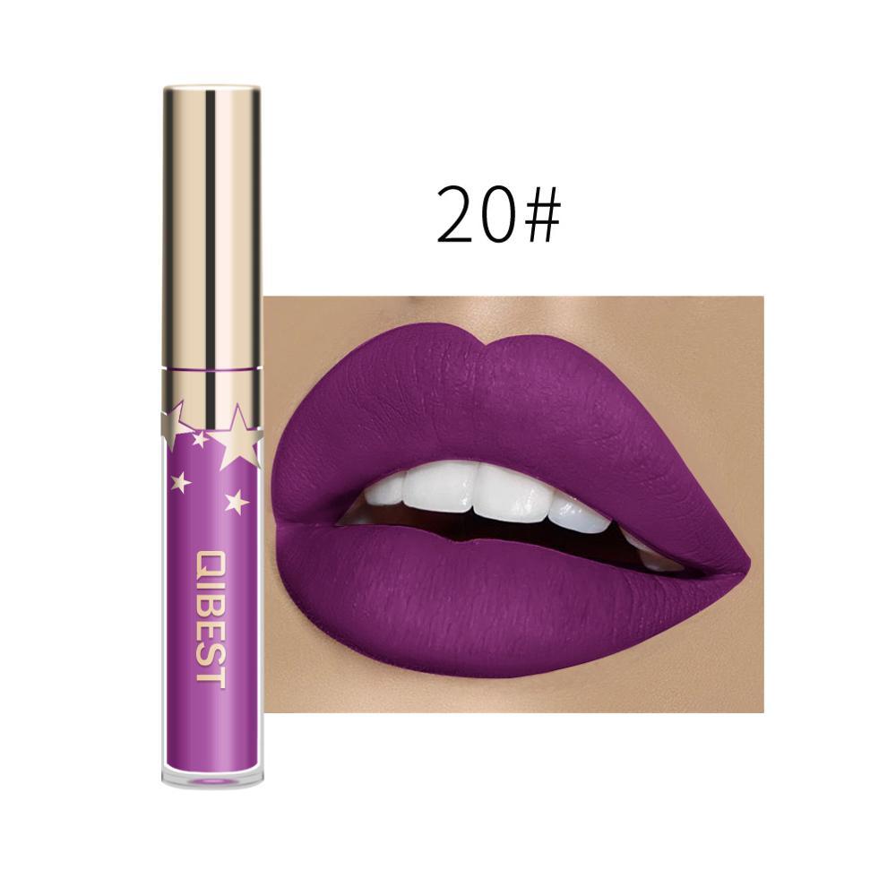 QIBEST Matte Non-Stick Lip Gloss – Long-Lasting & Waterproof