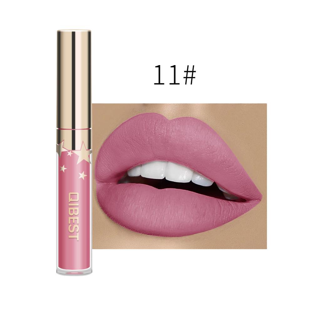 QIBEST Matte Non-Stick Lip Gloss – Long-Lasting & Waterproof