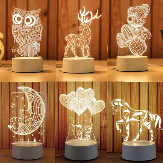 Creative Electronic LED Night Light – Bedroom & Bedside Decor