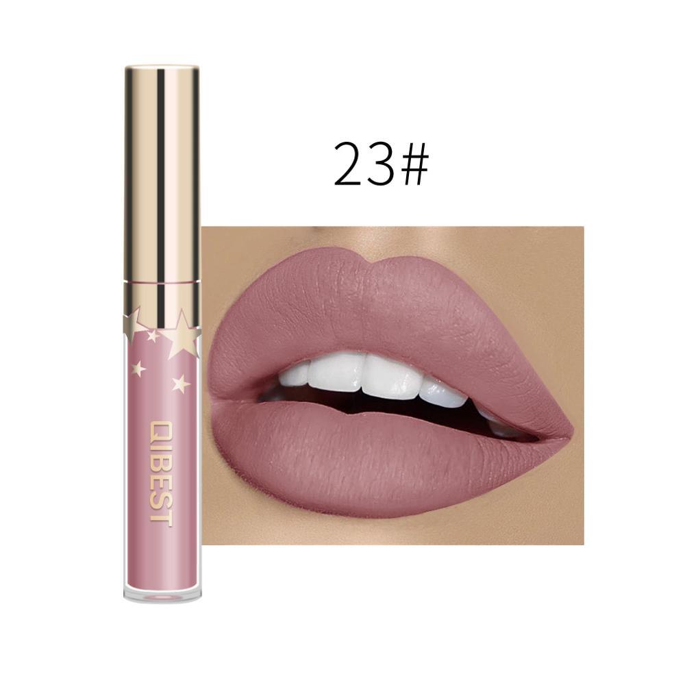 QIBEST Matte Non-Stick Lip Gloss – Long-Lasting & Waterproof