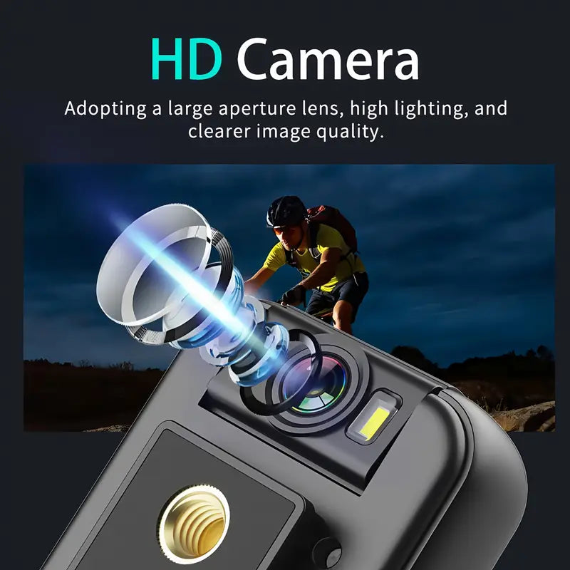 4K WiFi Outdoor Sports Action Camera – 180° Rotating Lens, Magnetic Clip, Wireless Recording & Waterproof Design for Cycling, Driving, and Motorcycle Riding