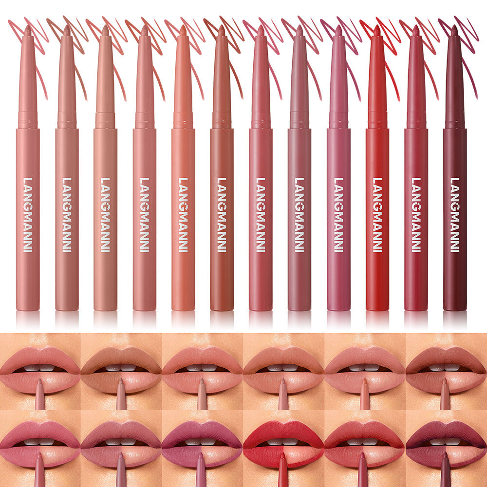 12-Color Matte Lip Liner Collection