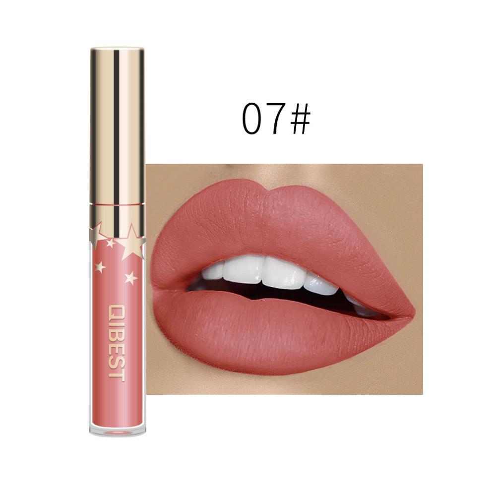 QIBEST Matte Non-Stick Lip Gloss – Long-Lasting & Waterproof