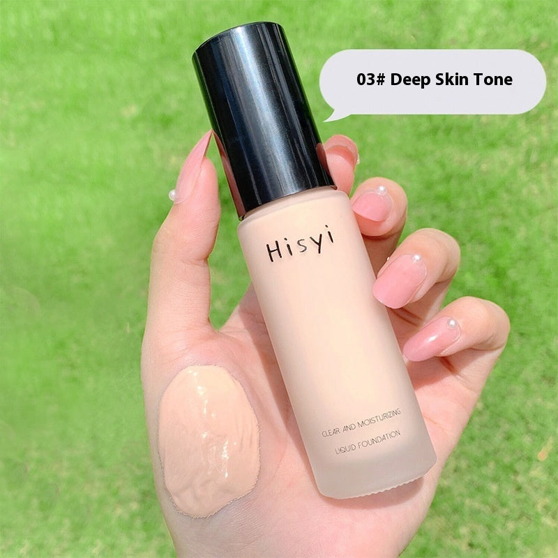 Flawless Coverage Liquid Foundation – Lightweight, Waterproof, Brightening Concealer