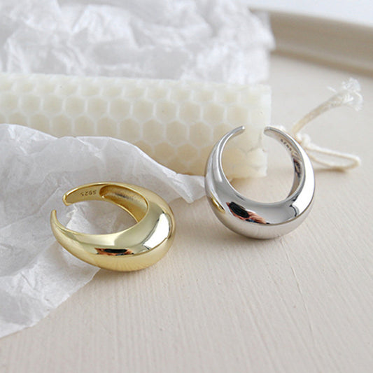 Trendy Crescent Moon Ring – Fashion Statement Jewelry