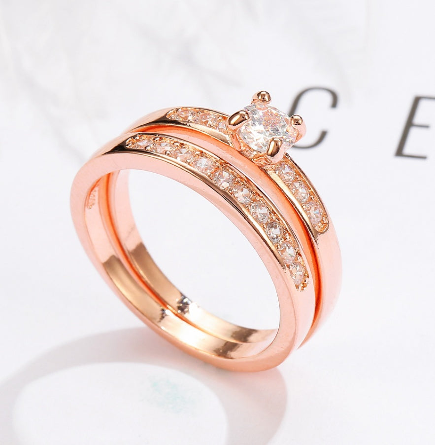 Elegant Rose Gold Diamond Ring – Timeless Luxury Jewelry