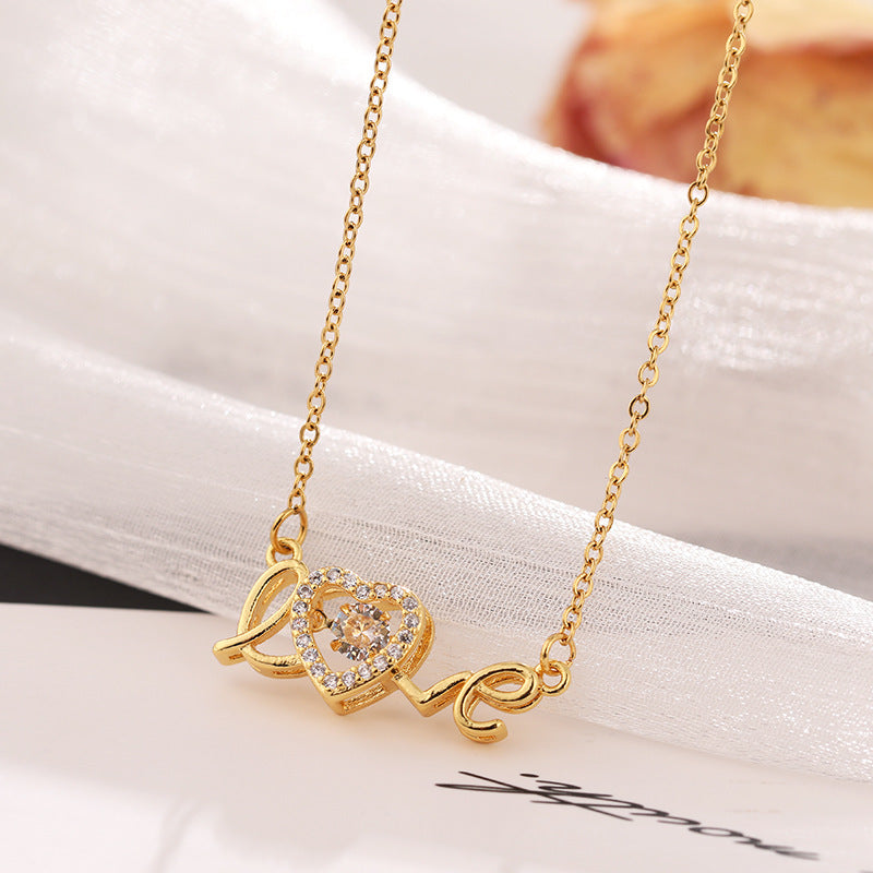 Smart Love Necklace for Women – Titanium Steel Clavicle Chain Valentine's Day Gift