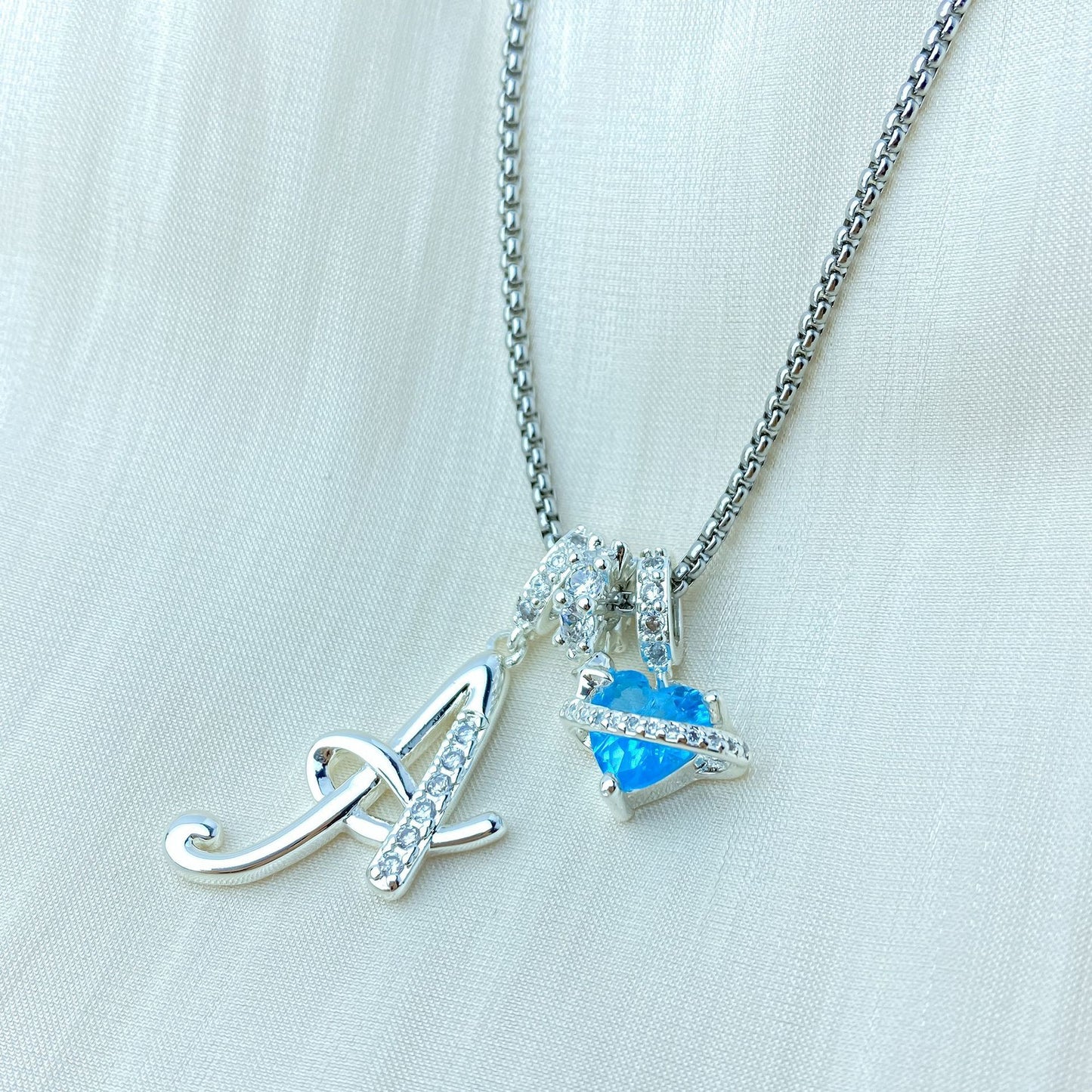 Copper Alphabet Necklace – Dopamine 26 English Letter Pendant, Personalized Jewelry