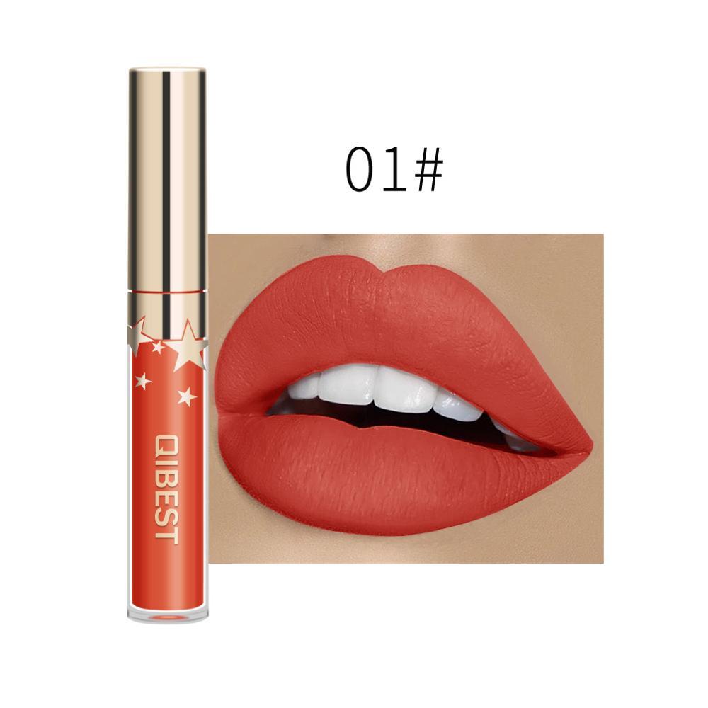 QIBEST Matte Non-Stick Lip Gloss – Long-Lasting & Waterproof