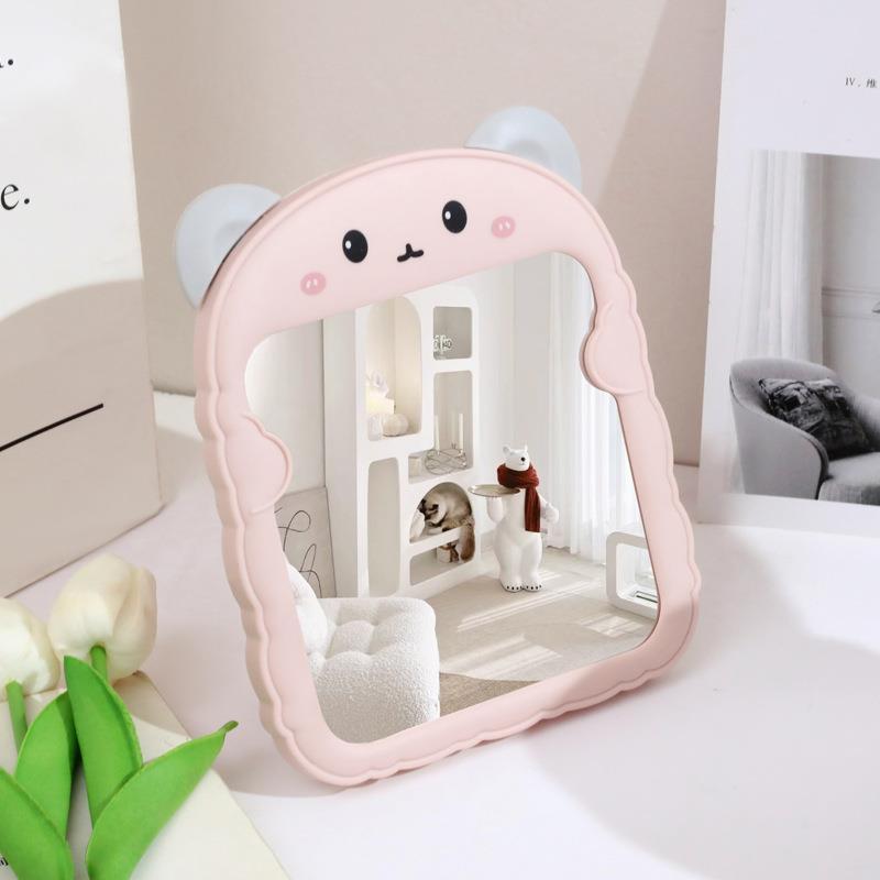 Foldable Portable Vanity Mirror – High-Definition Desktop & Wall-Mount Makeup Mirror for Student Dorms & Home Use
