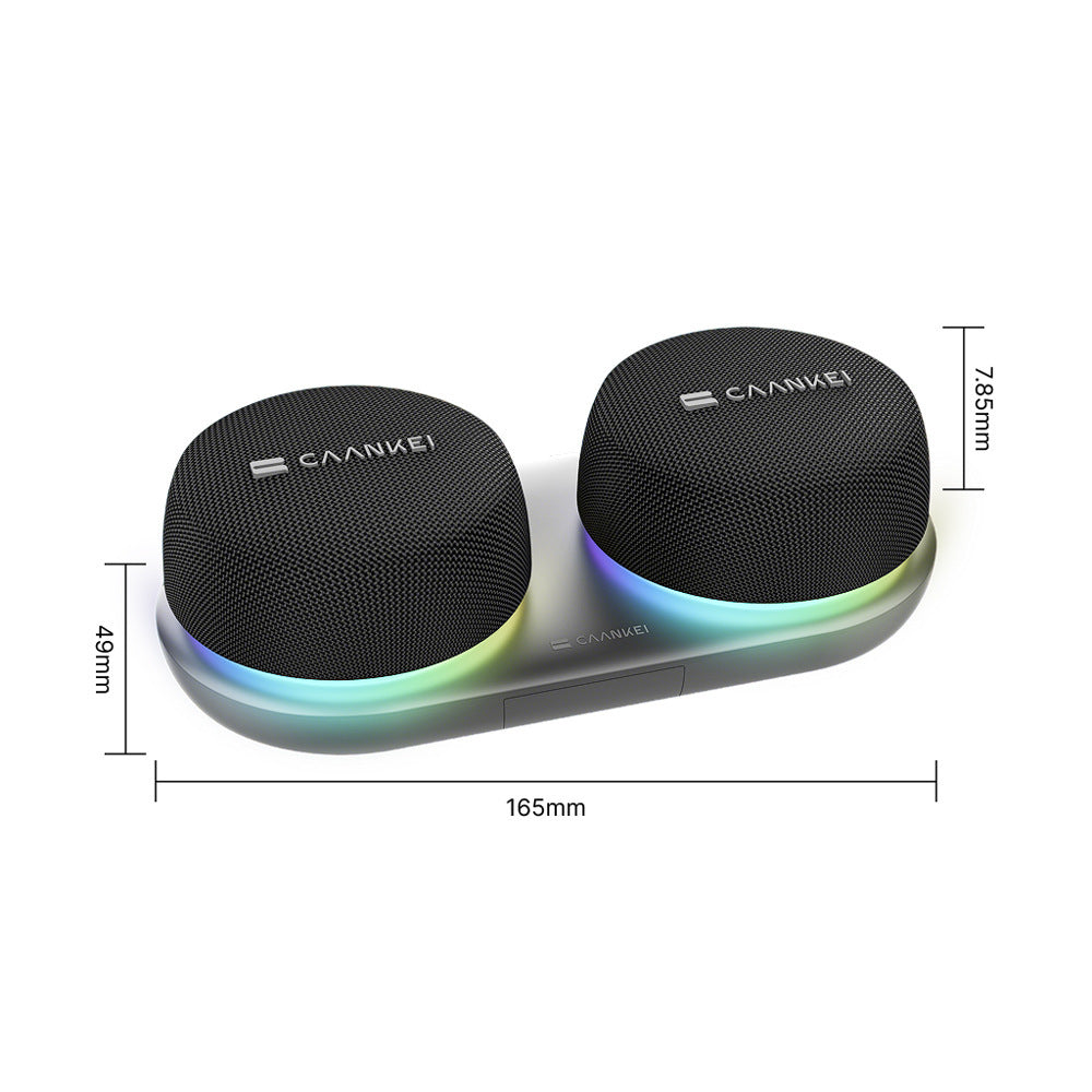 Portable Magnetic Bluetooth Speaker – Wireless TWS Stereo Subwoofer with RGB Light, Strong Bass, High Volume Surround Sound, Mobile Phone Bracket & Charging Base
