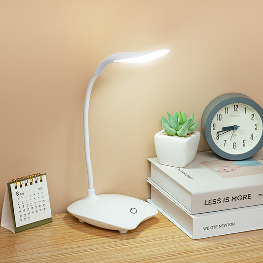 Mini Folding LED Desk Lamp – Portable Eye Protection Study Light, Adjustable Angle, Battery Powered, Ideal for Dormitory & Reading