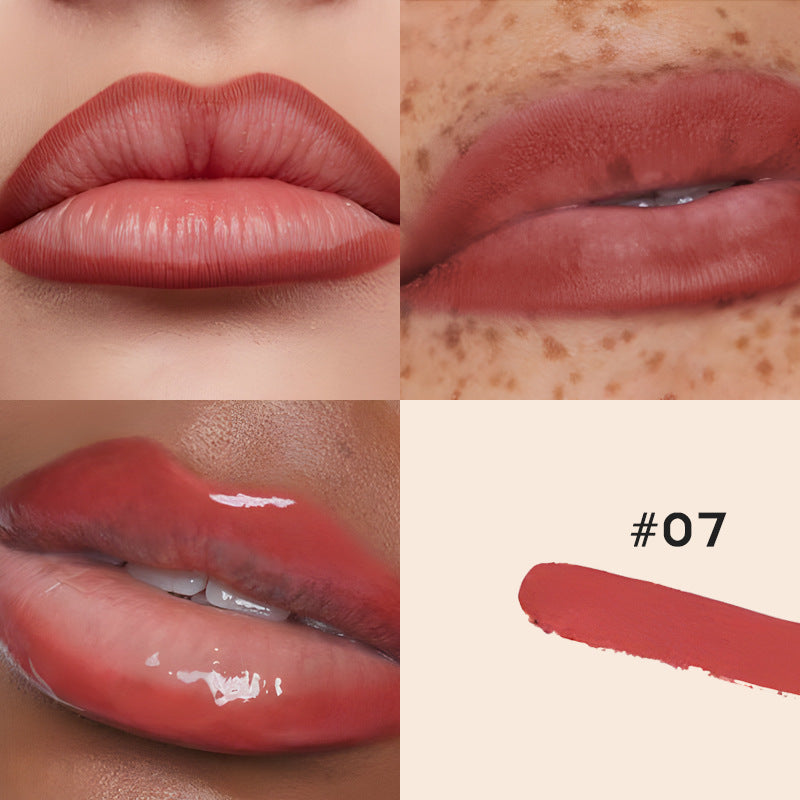 2-in-1 Matte Lip Liner and Transparent Moisturizing Lip Gloss Duo