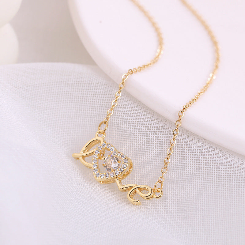 Smart Love Necklace for Women – Titanium Steel Clavicle Chain Valentine's Day Gift