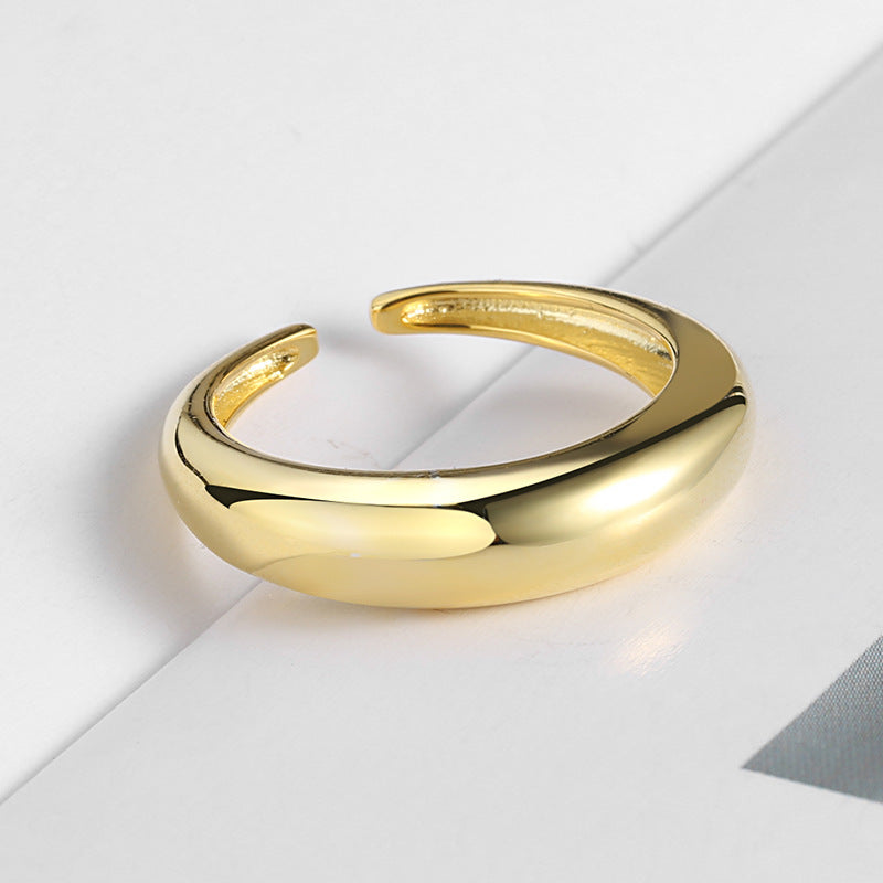 Trendy Crescent Moon Ring – Fashion Statement Jewelry