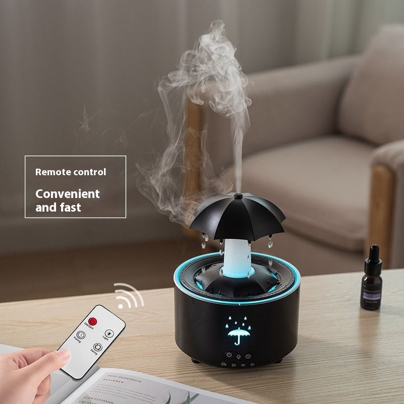 Raindrop Aromatherapy Humidifier – Rotating Water Drop Diffuser for Home & Office