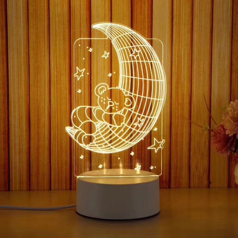 Creative Electronic LED Night Light – Bedroom & Bedside Decor