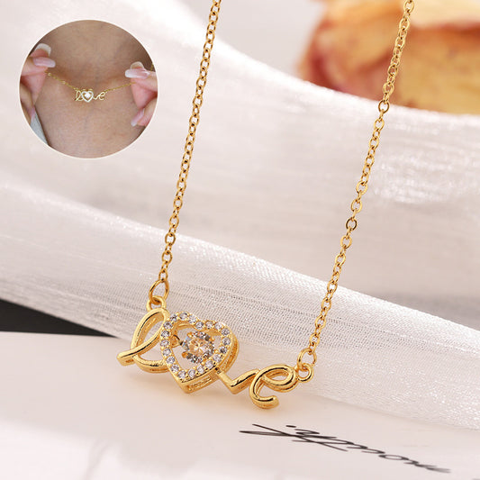 Smart Love Necklace for Women – Titanium Steel Clavicle Chain Valentine's Day Gift