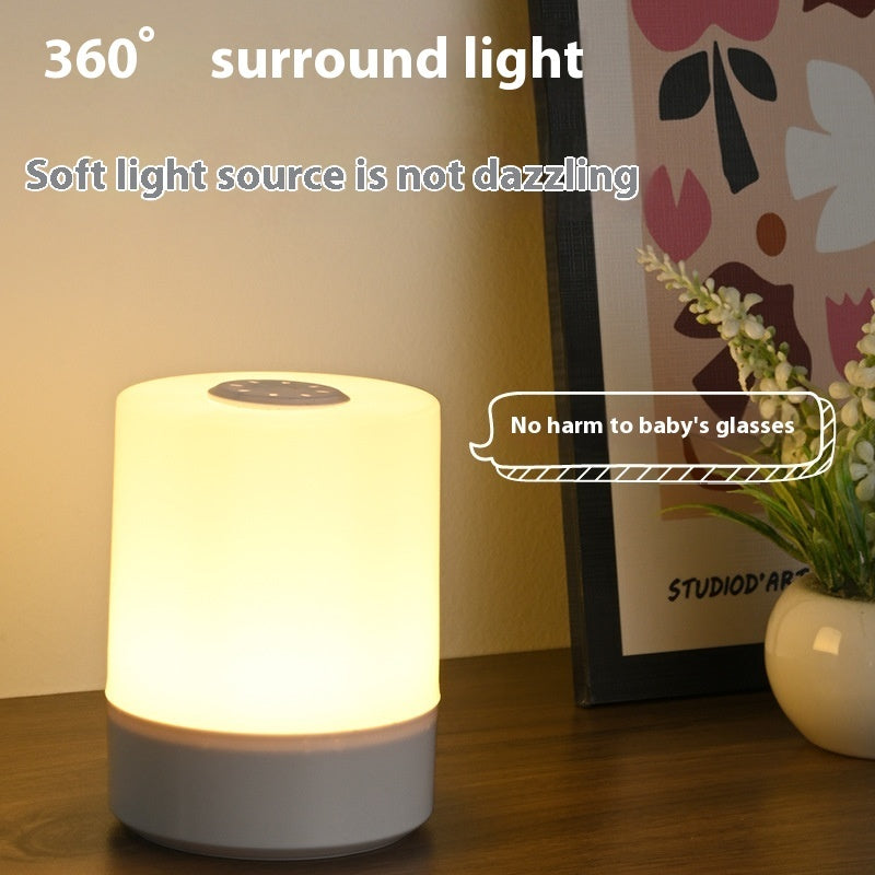 Touch Bedside Lamp – Dimmable 3-Color LED Night Light, USB Portable, Mini Table Lamp for Bedroom & Desk