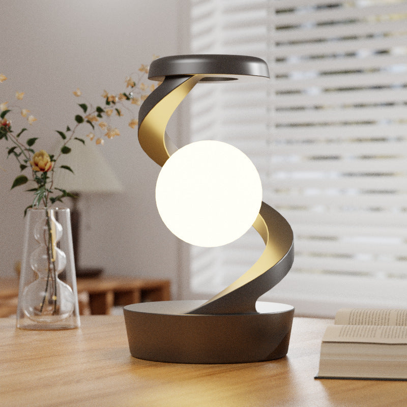 Rechargeable Desk Lamp with Hand-Wave Sensor & Wireless Phone Charging – LED Night Light for Bedroom, Desktop, Camping, and Outdoor Use