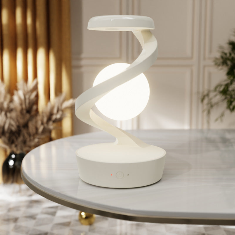 Rechargeable Desk Lamp with Hand-Wave Sensor & Wireless Phone Charging – LED Night Light for Bedroom, Desktop, Camping, and Outdoor Use