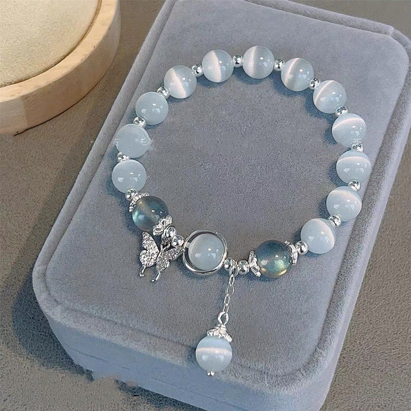 Women’s All-Match Crystal Butterfly Bracelet – Trendy & Chic Accessory