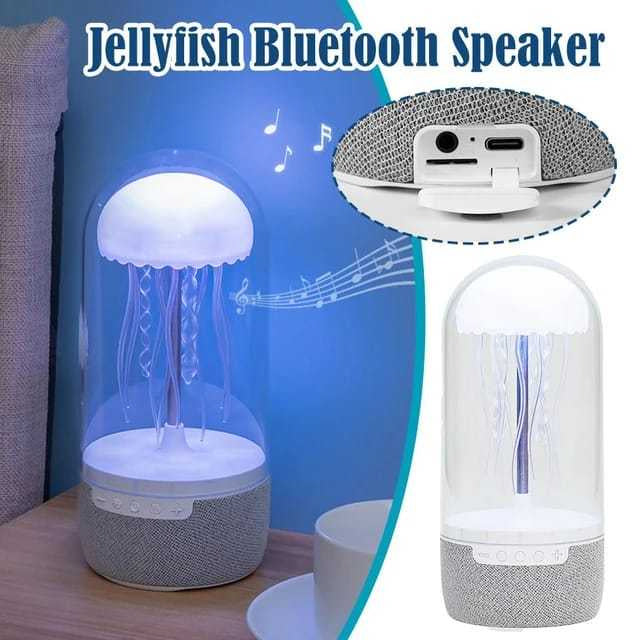 Colorful LED Mood Lamp with Bluetooth Speaker – Ellyfish Speaker with Lights for Home & Office
