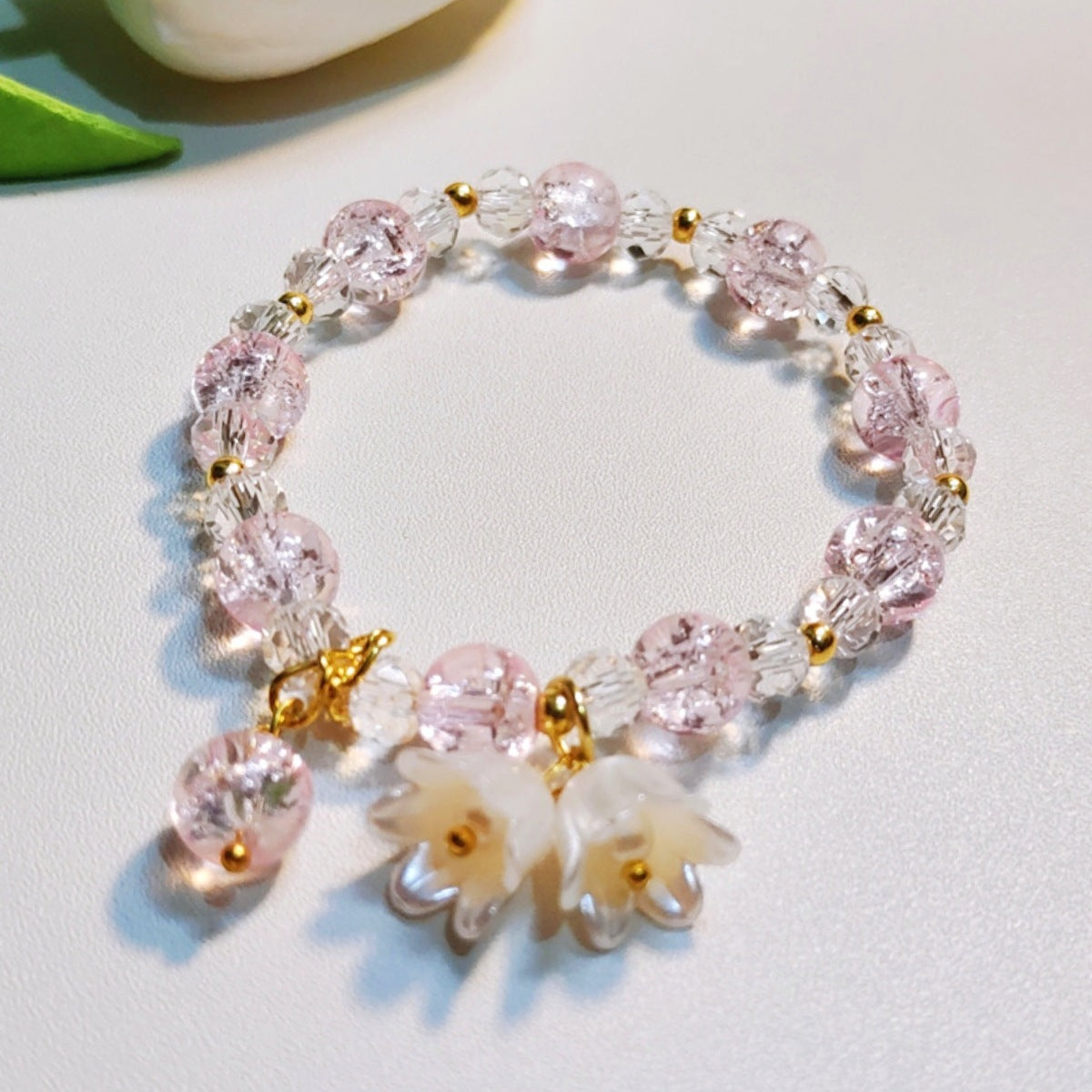 Simple Colorful Glaze Lily Bracelet – Trendy & All-Match Design