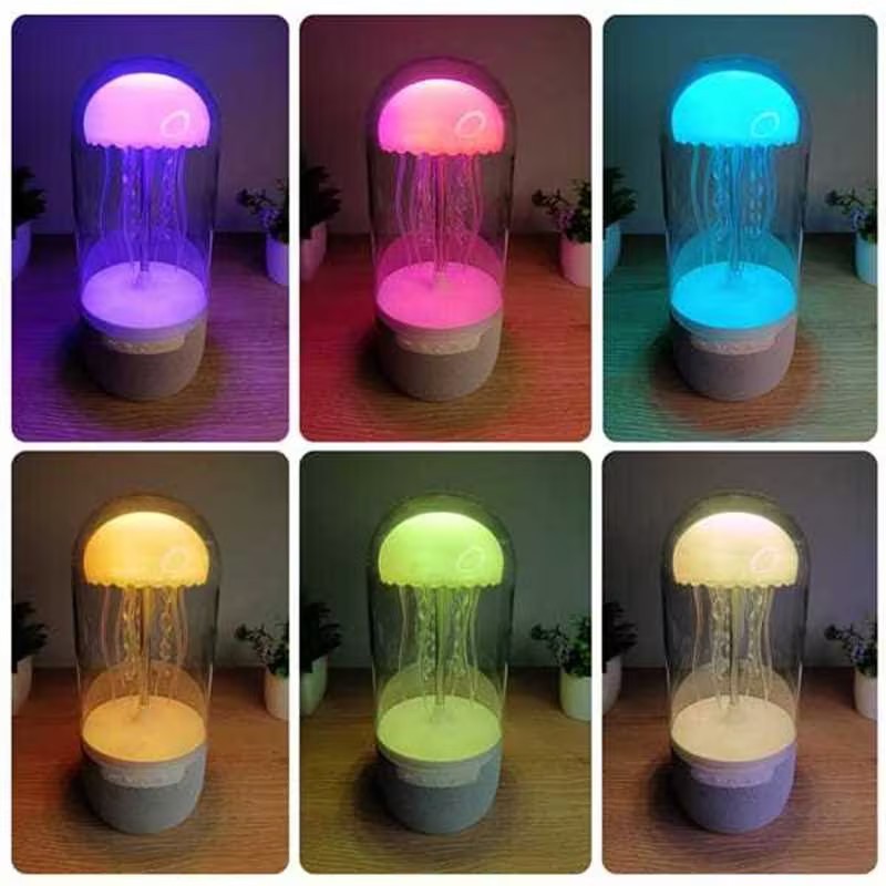 Colorful LED Mood Lamp with Bluetooth Speaker – Ellyfish Speaker with Lights for Home & Office