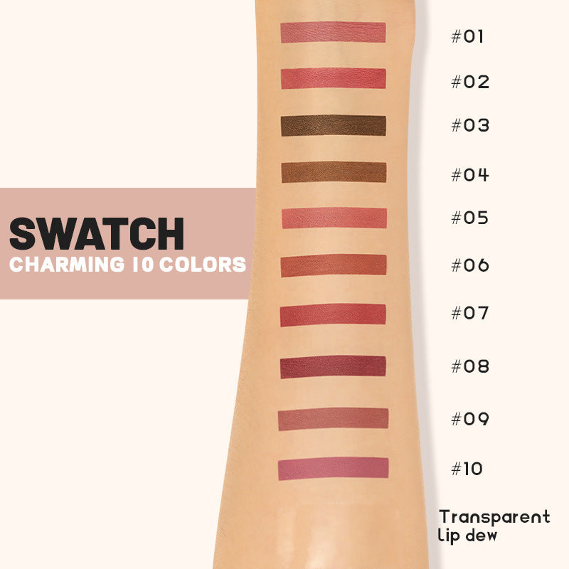 2-in-1 Matte Lip Liner and Transparent Moisturizing Lip Gloss Duo