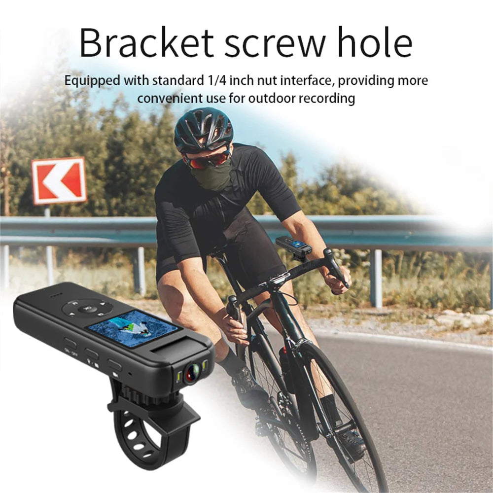 4K WiFi Outdoor Sports Action Camera – 180° Rotating Lens, Magnetic Clip, Wireless Recording & Waterproof Design for Cycling, Driving, and Motorcycle Riding