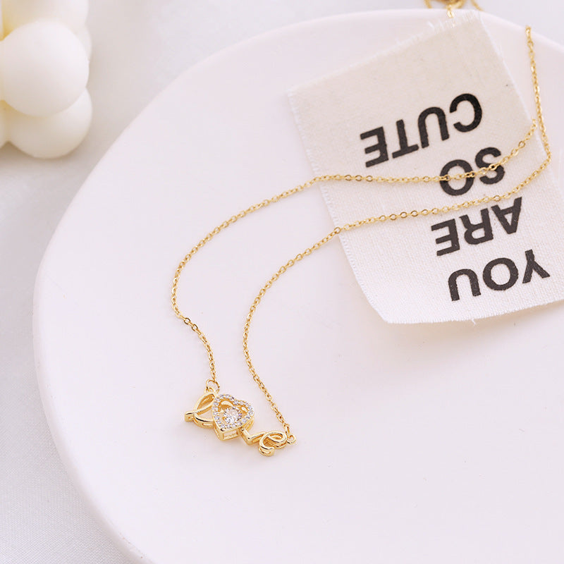 Smart Love Necklace for Women – Titanium Steel Clavicle Chain Valentine's Day Gift
