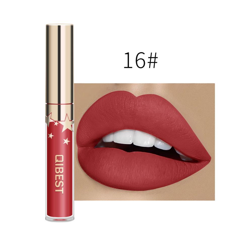QIBEST Matte Non-Stick Lip Gloss – Long-Lasting & Waterproof