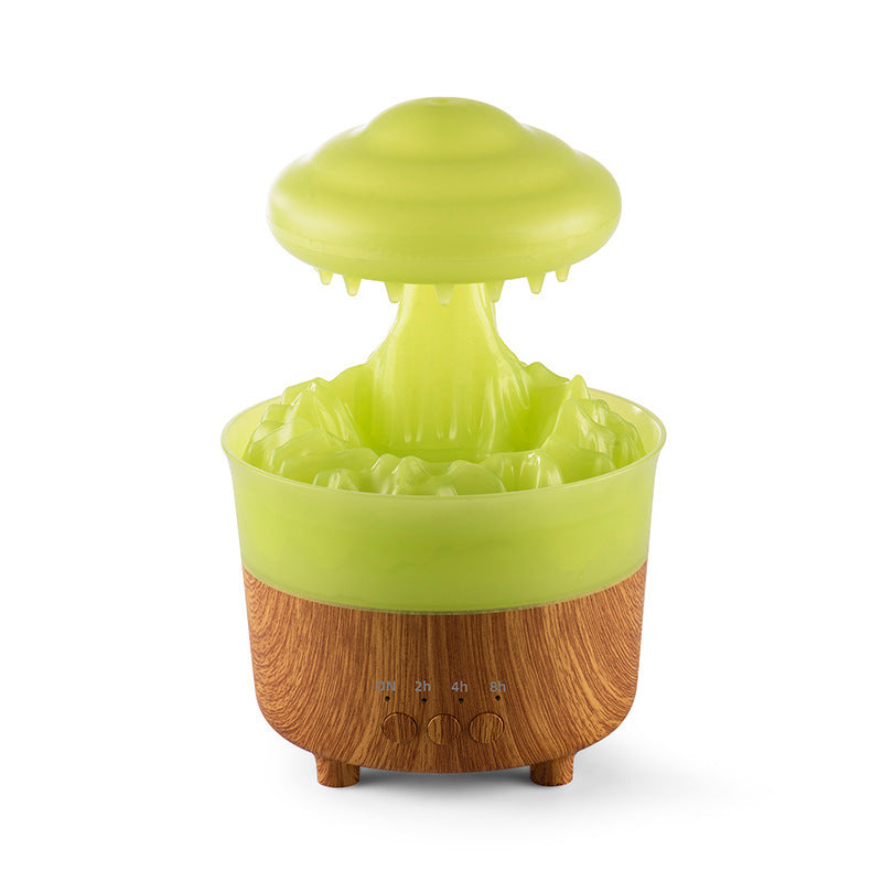 Rain Cloud Humidifier with Raindrop Sound & 7-Color LED - Essential Oil Diffuser & Night Light for Relaxation & Sleep