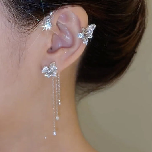 Delicate Butterfly Tassel Earrings – Perfect for Women’s Everyday Style