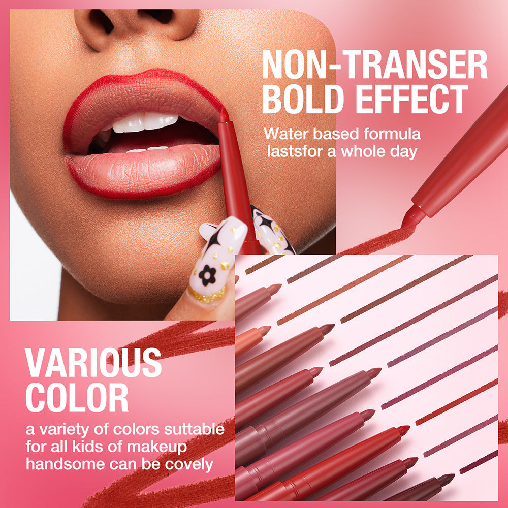 12-Color Matte Lip Liner Collection