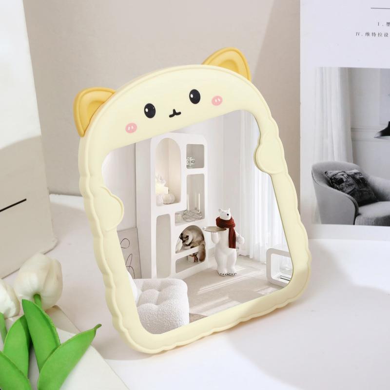 Foldable Portable Vanity Mirror – High-Definition Desktop & Wall-Mount Makeup Mirror for Student Dorms & Home Use