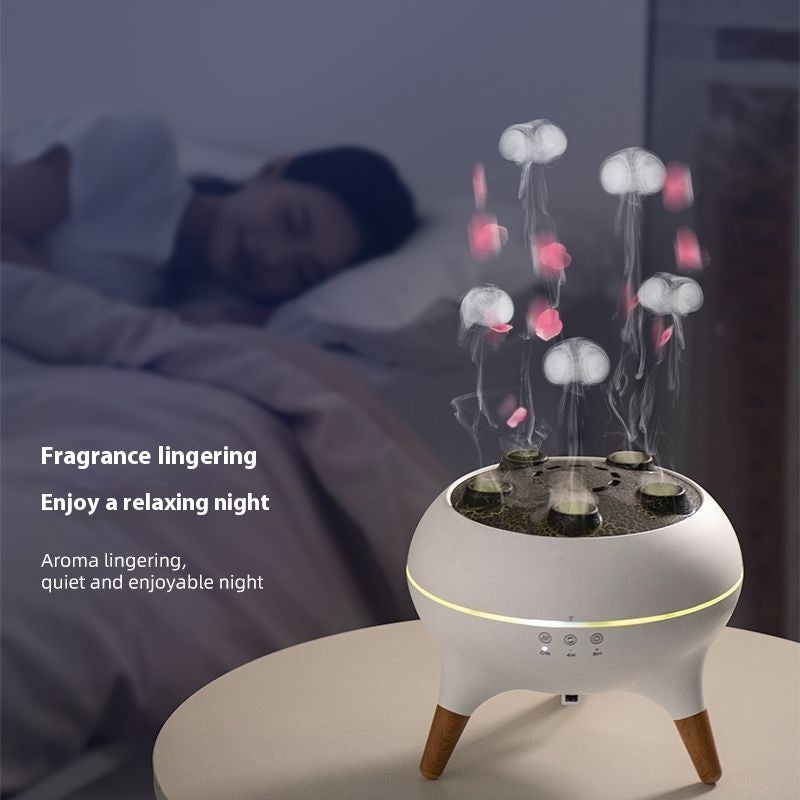 Jellyfish Ultrasonic Humidifier – Multi-Mist Aromatherapy Diffuser with Colorful LED Lights & Remote Control for Home, Office & Desktop