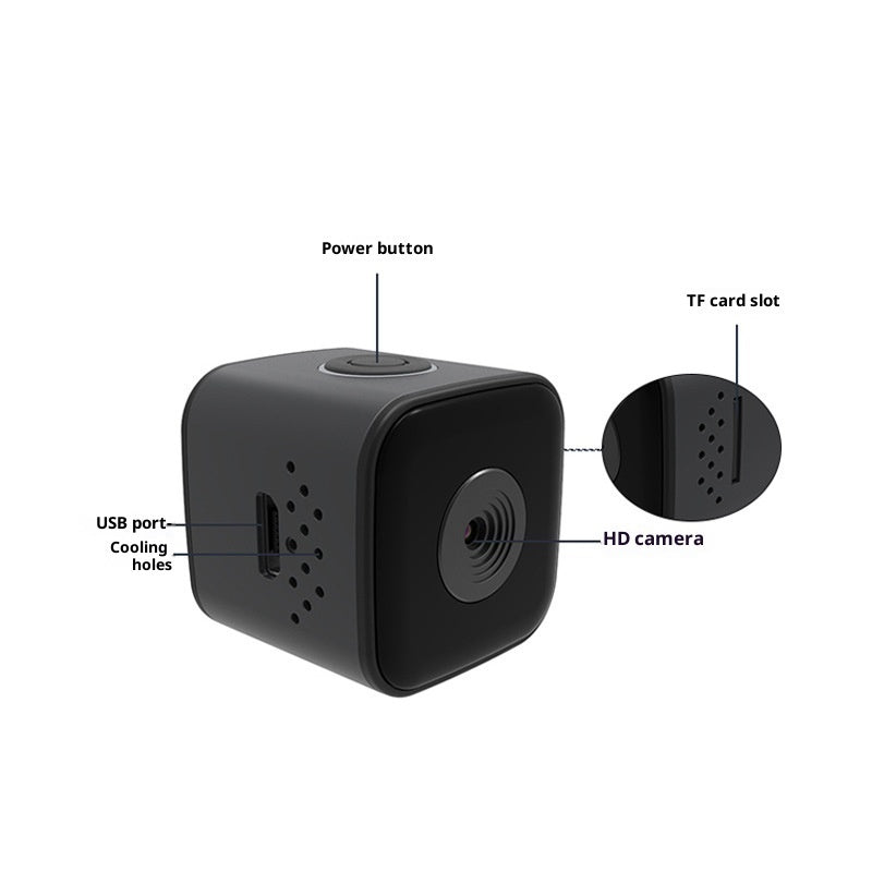 Mini Action Camera 1080P Full HD | SQ28 Waterproof Sports Camera with Auto AI Night Vision, Rechargeable Battery, and Outdoor HD Aerial Photography
