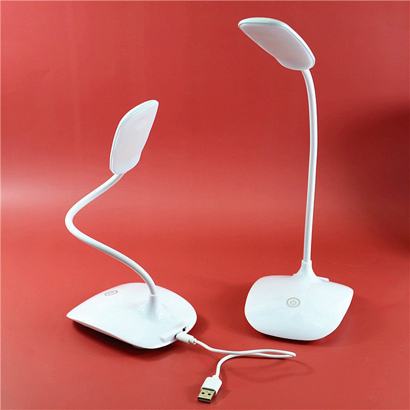 Mini Folding LED Desk Lamp – Portable Eye Protection Study Light, Adjustable Angle, Battery Powered, Ideal for Dormitory & Reading