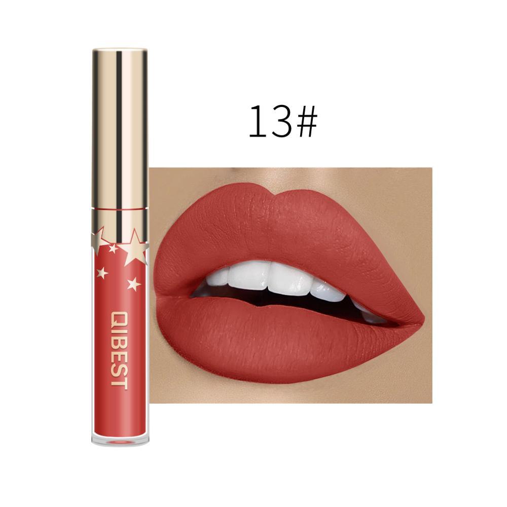 QIBEST Matte Non-Stick Lip Gloss – Long-Lasting & Waterproof